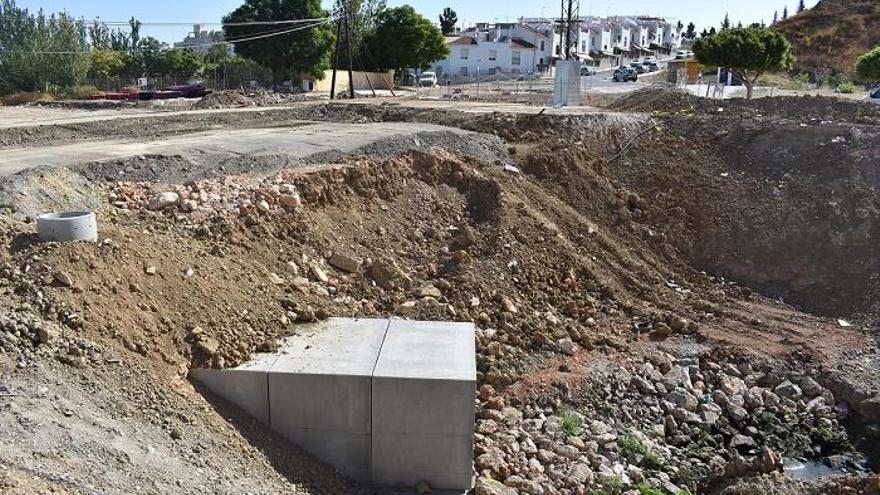 Imagen del nuevo embovedado del arroyo Blanquillo, que se alargará 200 metros.