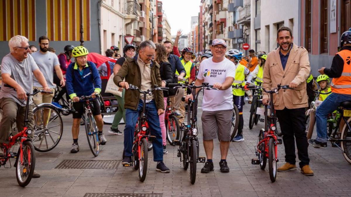 Un acto ciclista celebrado en La Laguna.