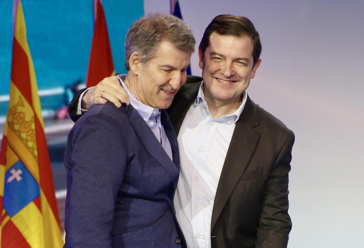 Alberto Núñez Feijóo y Alfonso Fernández Mañueco