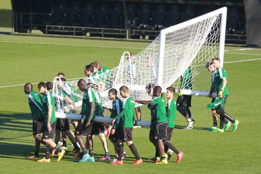 Así fue el entrenamiento del Panathinaikos en Vigo