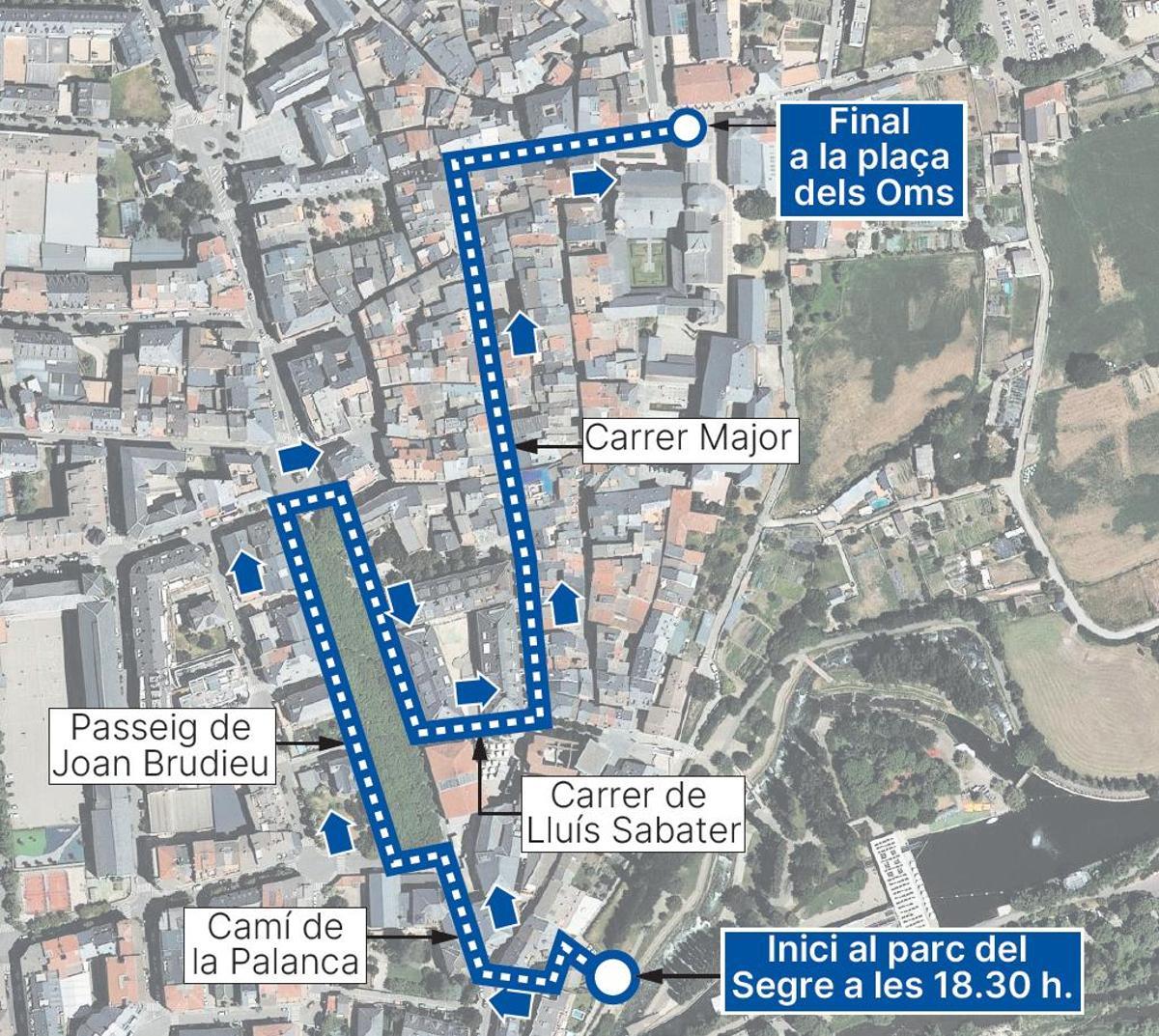 El recorregut de la rua dels Reis a la Seu d'Urgell
