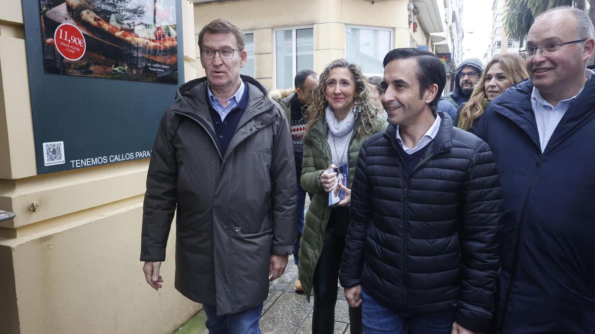 El presidente del Partido Popular, Alberto Núñez Feijóo, visita Ferrol este domingo de campaña.