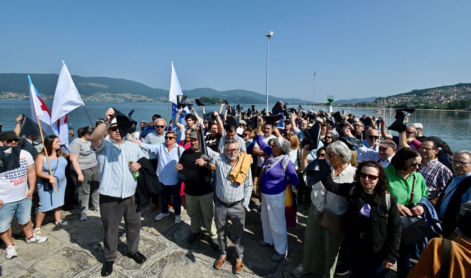 Protesta contra el congreso de bachata en la isla de San Simón