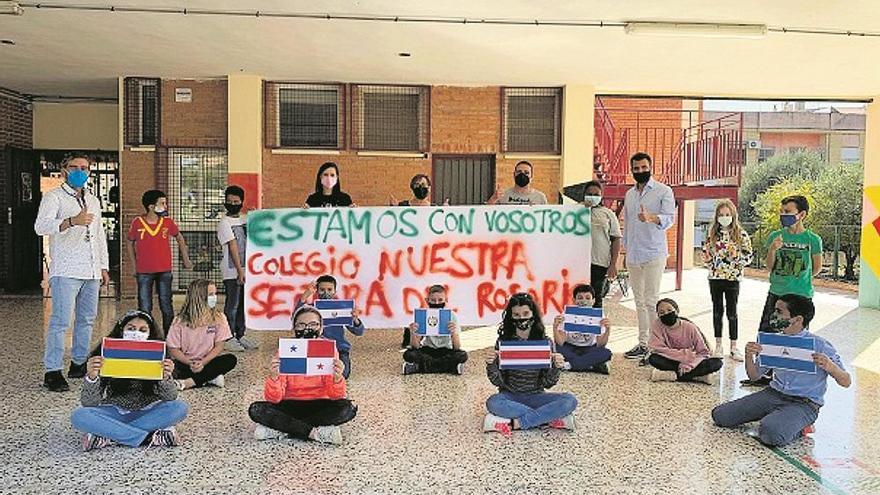 Alumnos del CEIP Nuestra Señora del Rosario de Alhama.