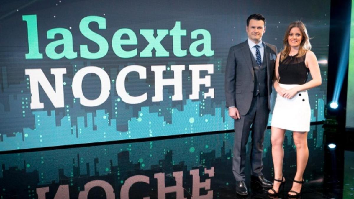 Iñaki López y Andrea Ropero, presentadores de 'laSexta noche'