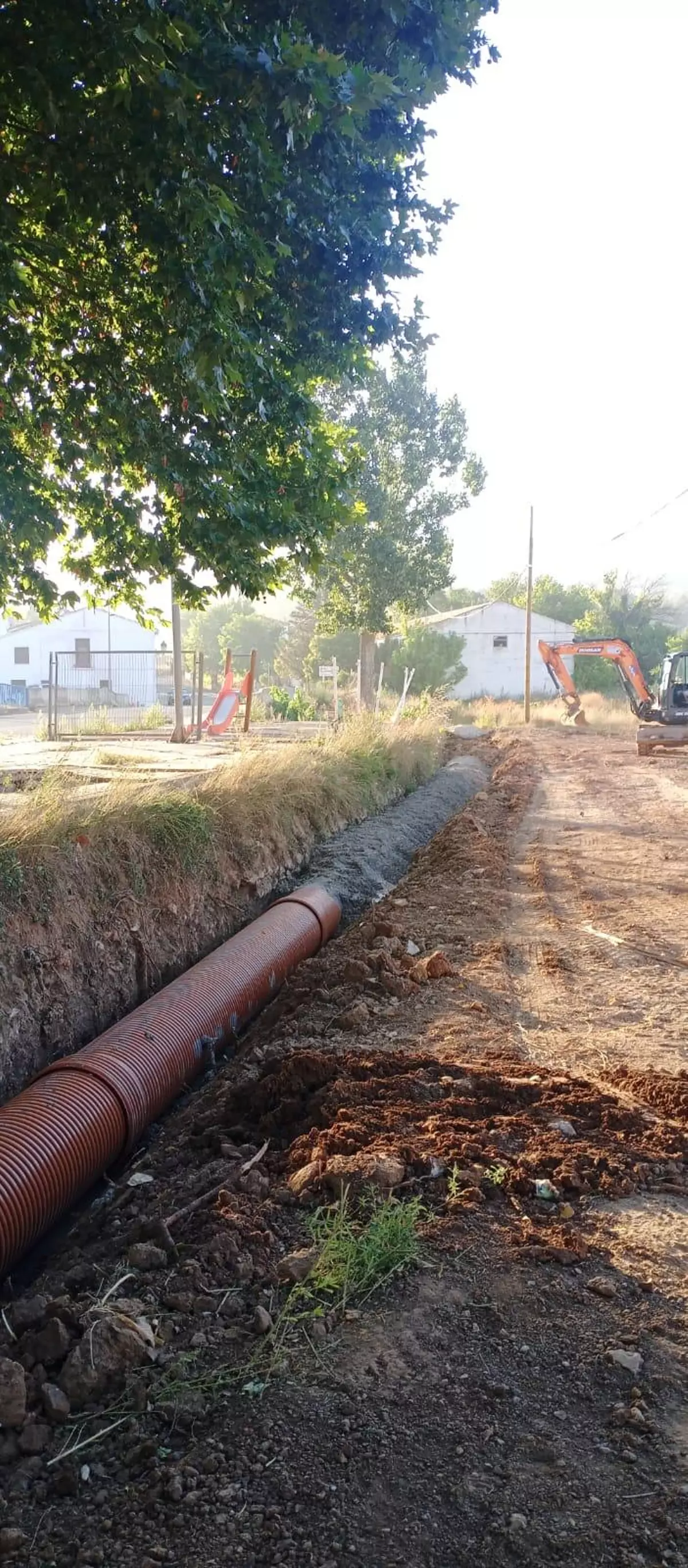 Utiel finaliza las obras de reparación de los colectores afectados por la dana