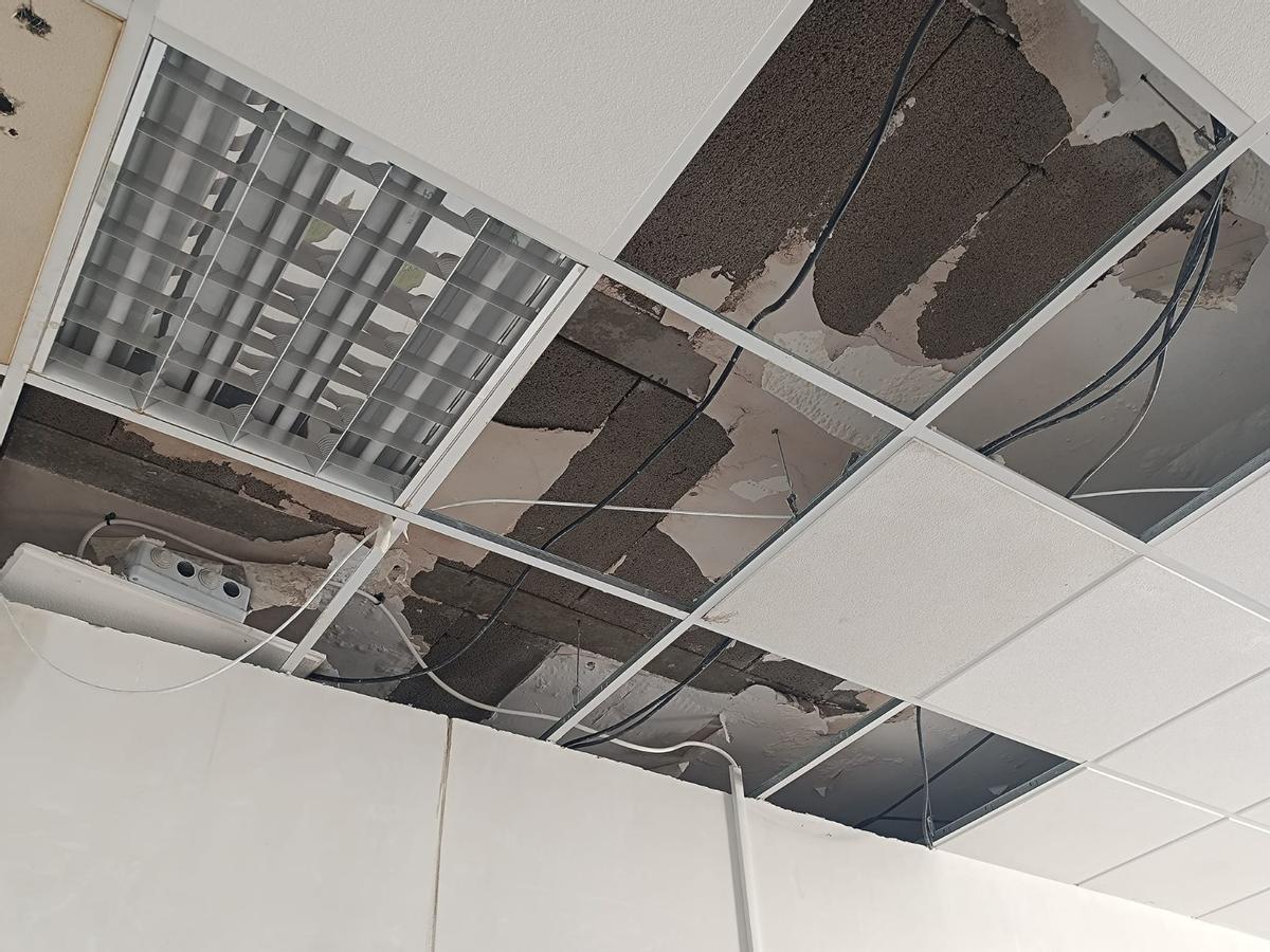 Imágenes de los desperfectos del instituto.