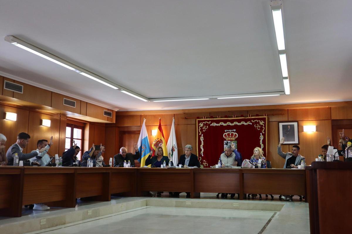 Sesión del pleno de San Bartolomé de Tirajana.