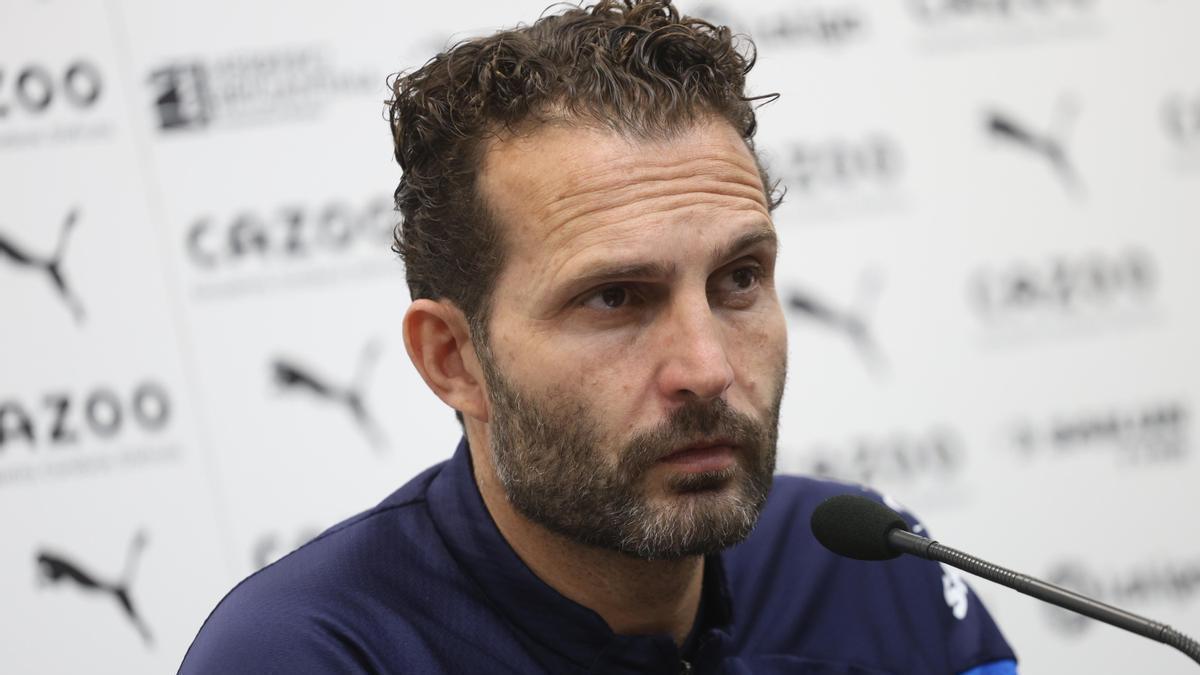 Rueda de prensa de Baraja, entrenador del Valencia CF.