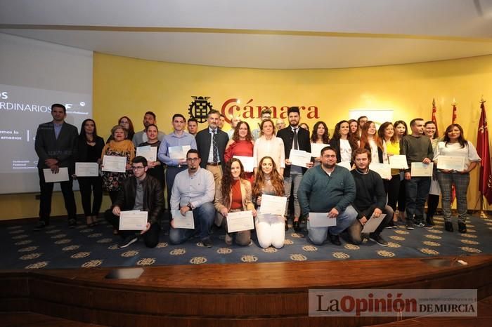 Entrega de premios a alumnos de FP en la Cámara de Comercio