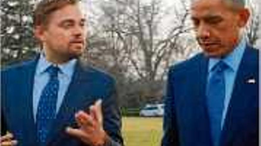 Leonardo DiCaprio amb Barack Obama.
