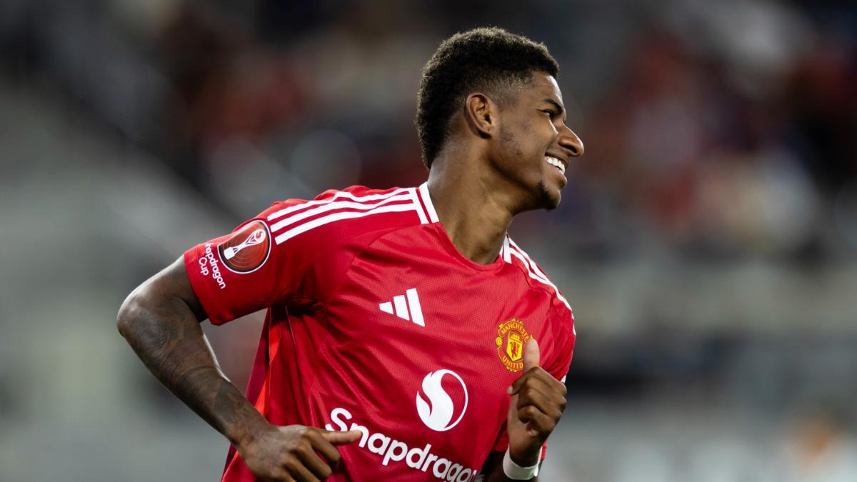 Marcus Rashford, durante un partido con el United en pretemporada