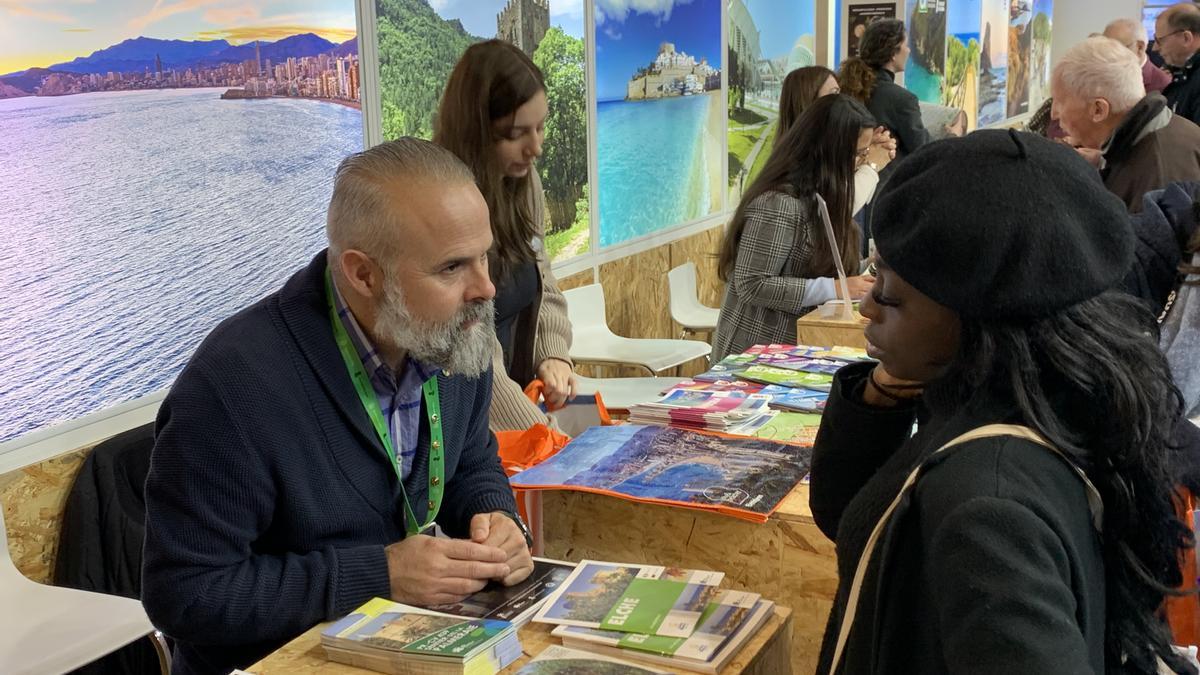 El stand de Elche en la feria turística de Bruselas.