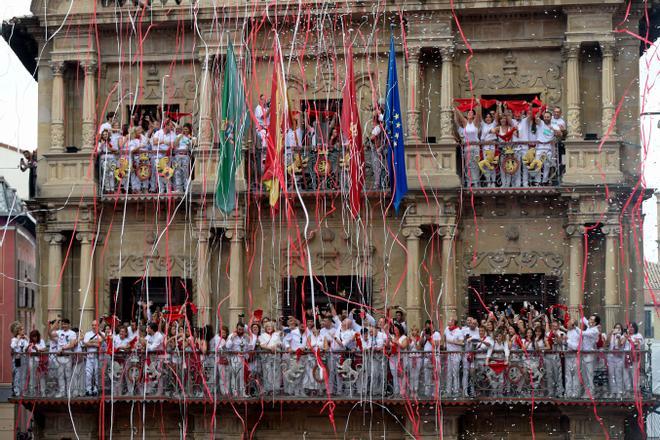 El chupinazo de los Sanfermines 2023, en imágenes