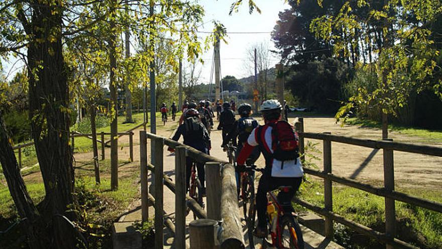 El carril bici de Castell d&#039;Aro.