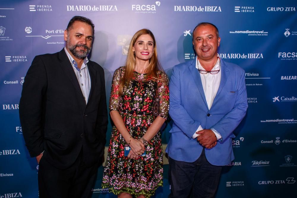 Joan Miquel Perpinyà (director Periódico de Ibiza y Formentera), María José Torres, Toni Planells (Presidente Grupo Prensa Pitiusa).