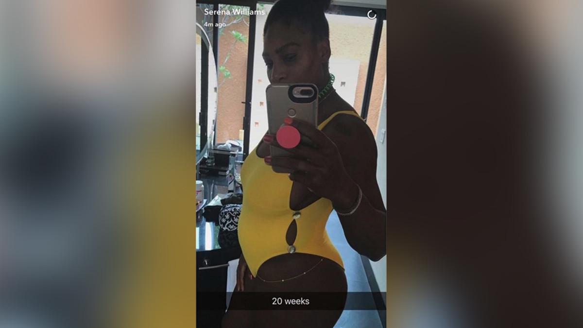 La imagen que Serena Williams ha colgado para anunciar su embarazo