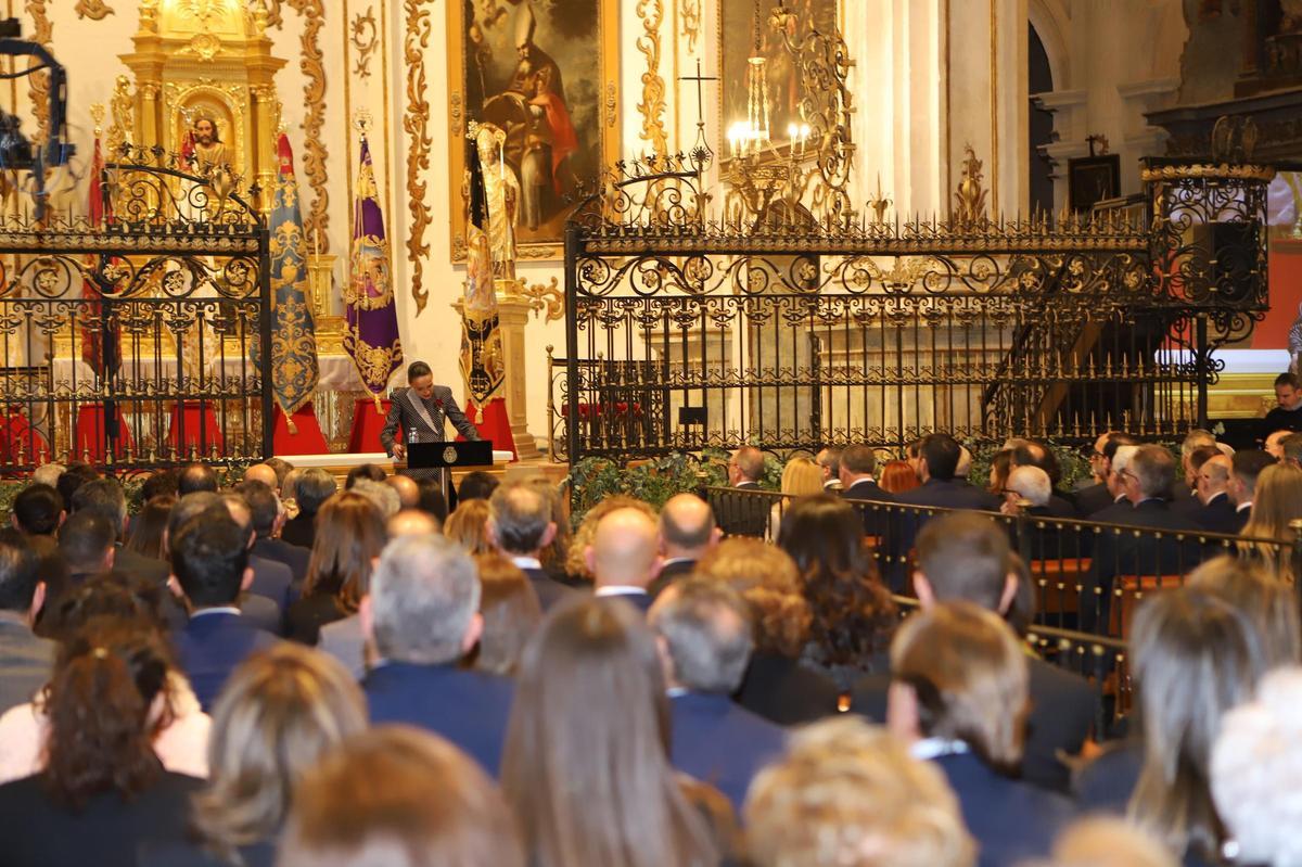 Inmaulada Jiménez, durante el Pregón.