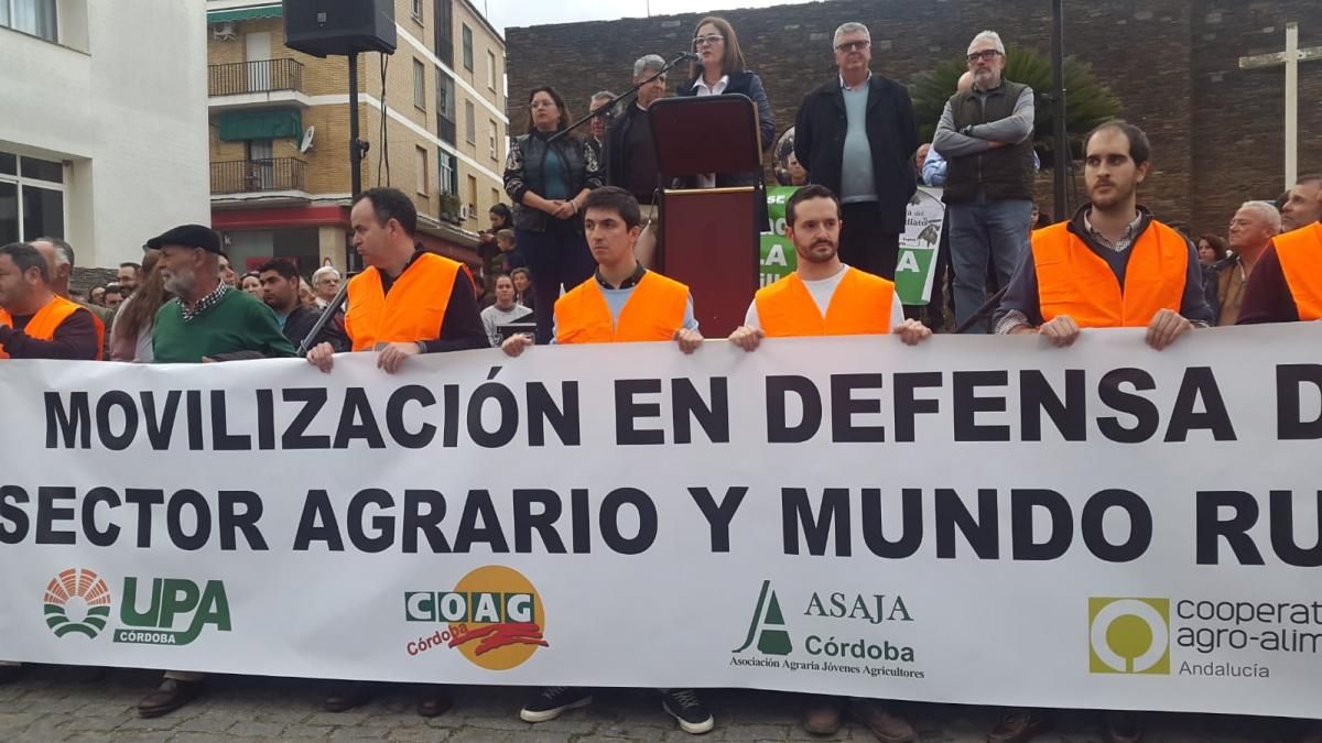 Miles de personas se manifiestan en defensa de la agricultura en Adamuz