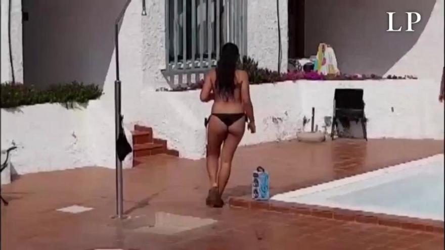 Vídeo: Hacen una fiesta en una piscina de Gran Canaria durante la cuarentena