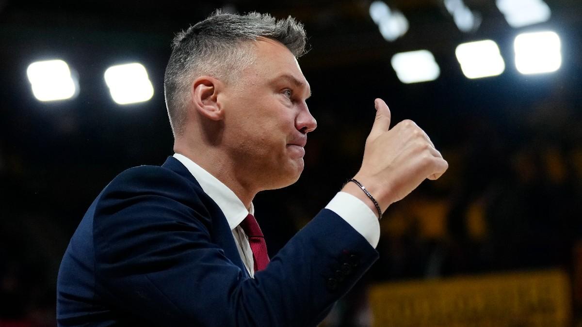 Jasikevicius, durante el quinto partido