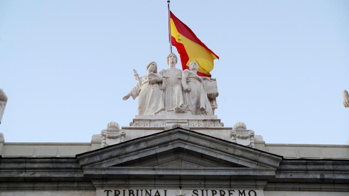 Una vista de la fachada de la sede del Tribunal Supremo.