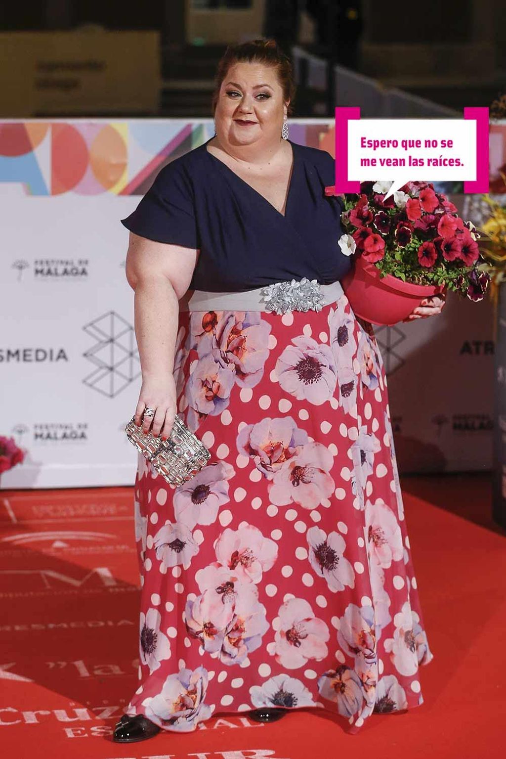 Itziar Castro y su posado maceta en el festiva de cine de Malaga 2019