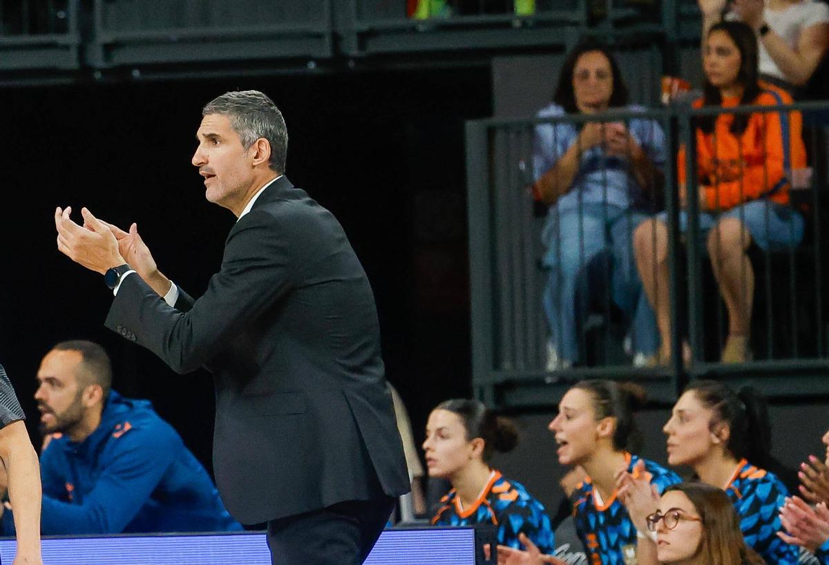 Rubén Burgos, durante el partido