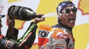 rozas45745529 honda rider marc marquez of spain sprays champagne after win181105065201