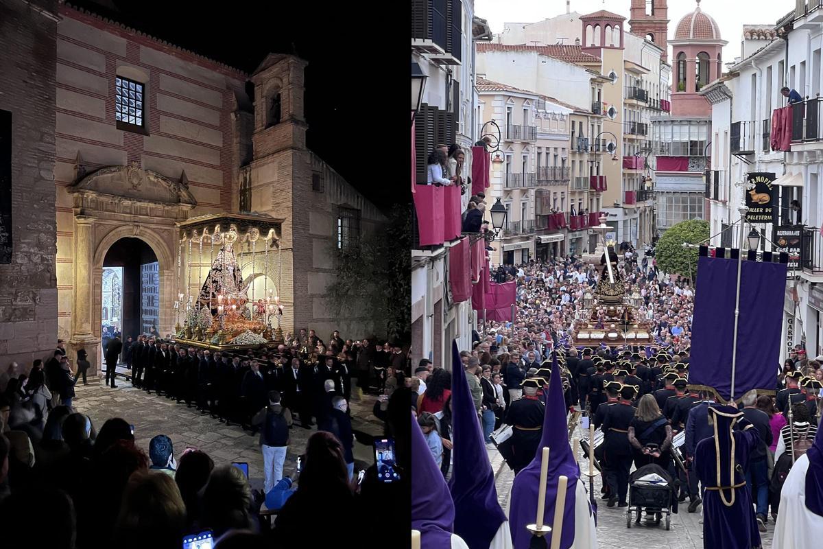 Antequera vivió un multitudinario Viernes Santo con el paso de tres de sus cofradías
