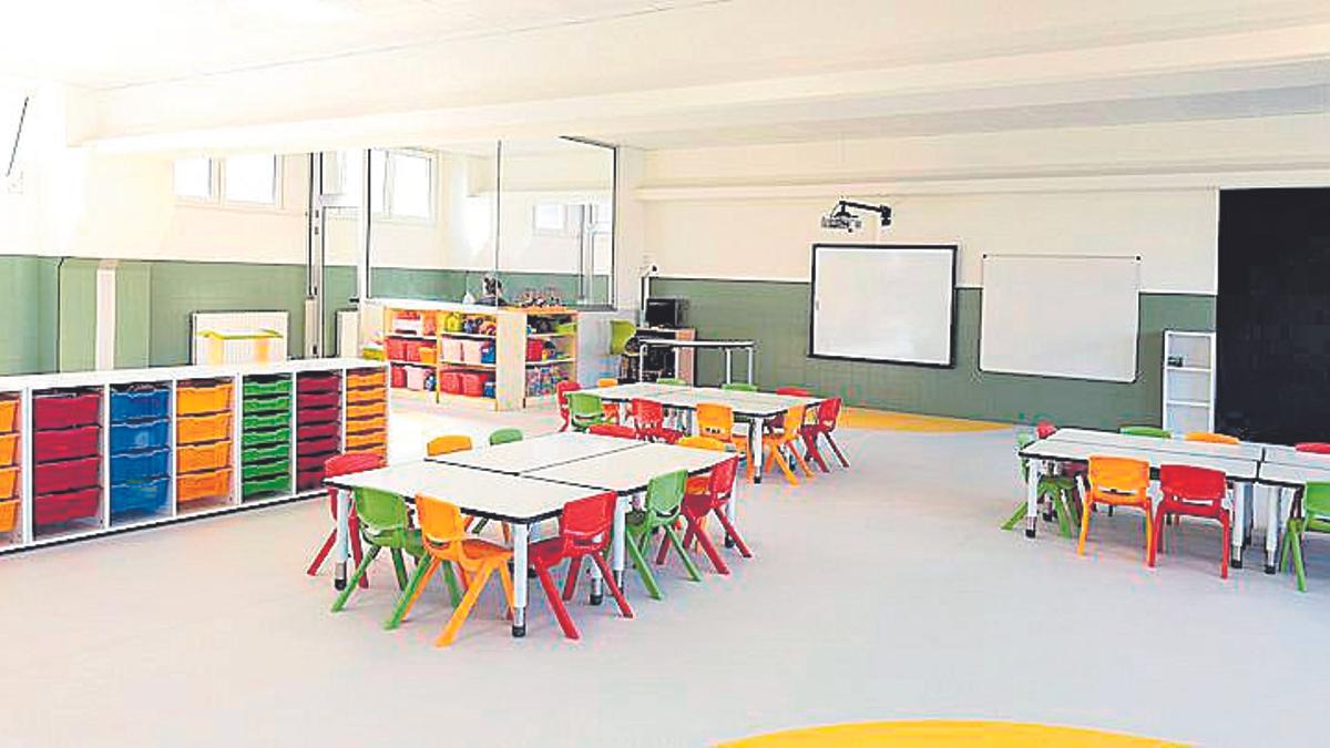 Espacio de Infantil en el Colegio de La Inmaculada de Gijón