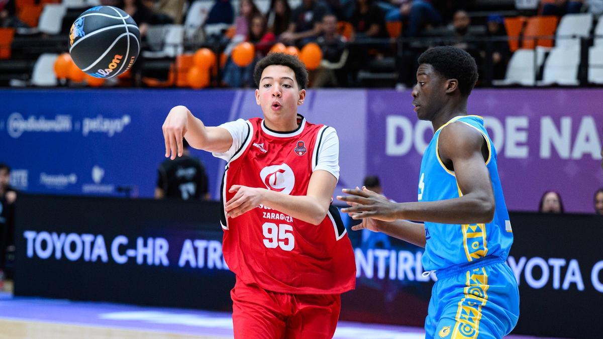 Partido de la Minicopa Endesa entre el Casademont Zaragoza y el Gran Canaria.