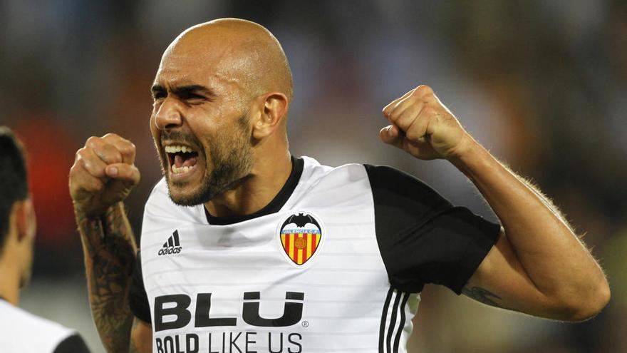 Simone Zaza celebra con furia un gol.