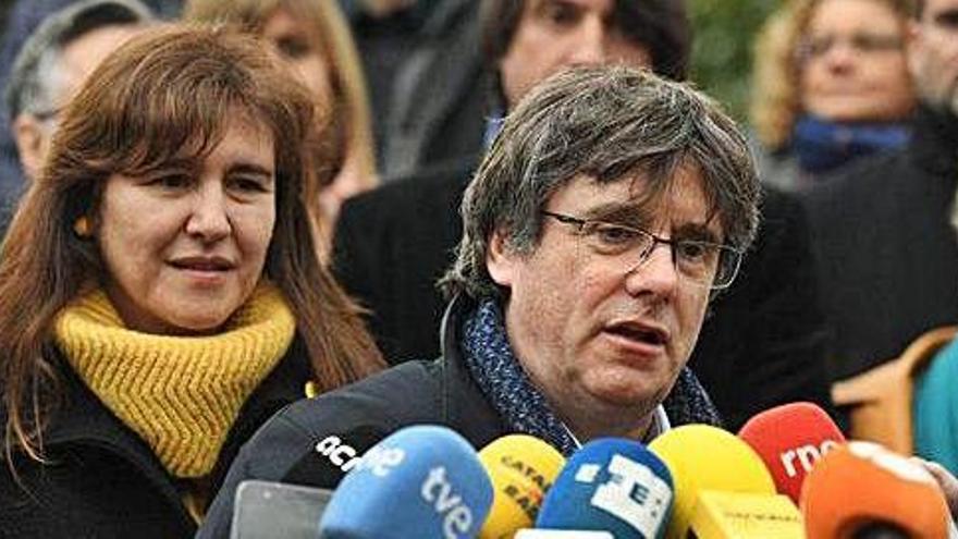 Puigdemont després de la reunió amb els candidats de JxCat a Bèlgica