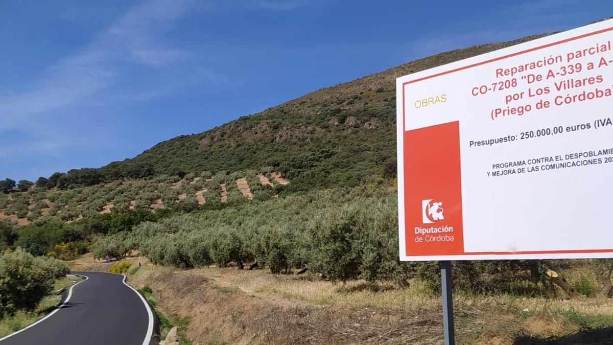 Vía perteneciente a la red de carreteras de la Diputación de Córdoba