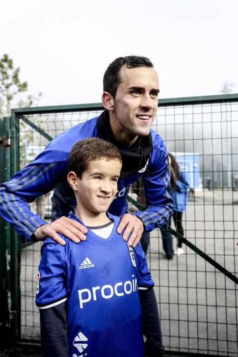 Entrenamiento a puerta abierta del Real Oviedo