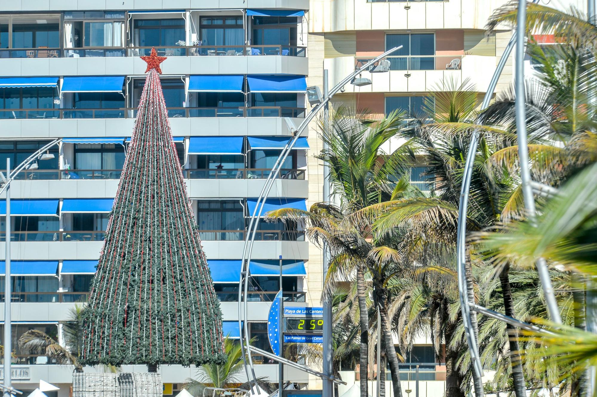 Tiempo en la playa de Las Canteras (1/12/2022)