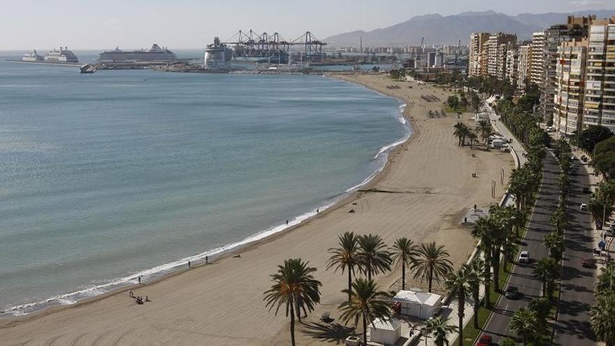 Vistas de la Playa de la Malagueta