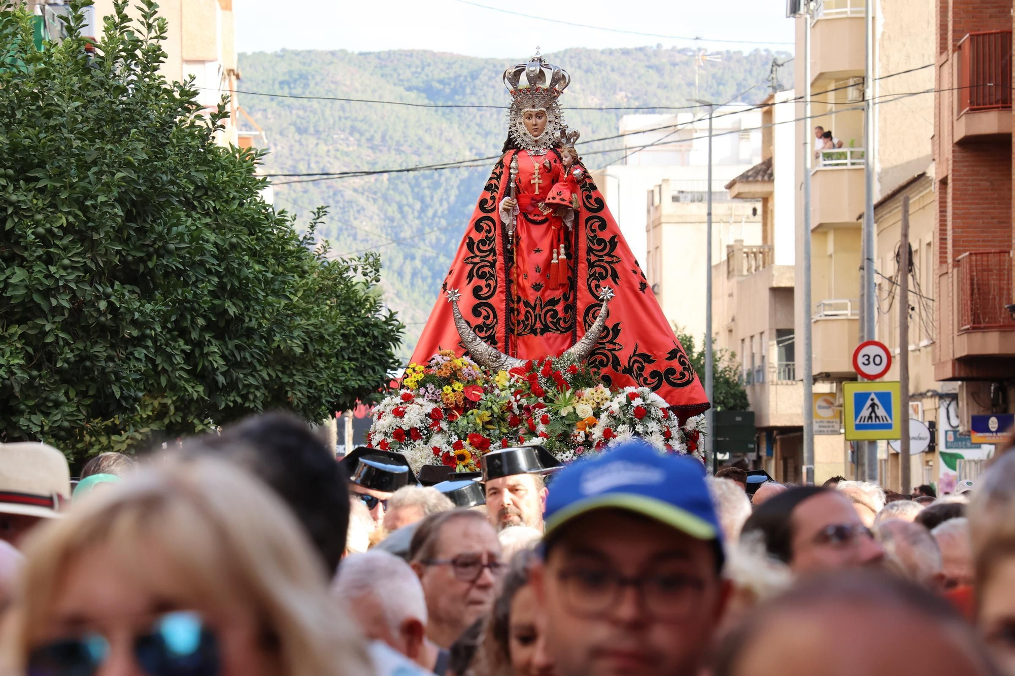 La llegada de la Virgen de la Fuensanta a Murcia para la Feria, en imágenes.