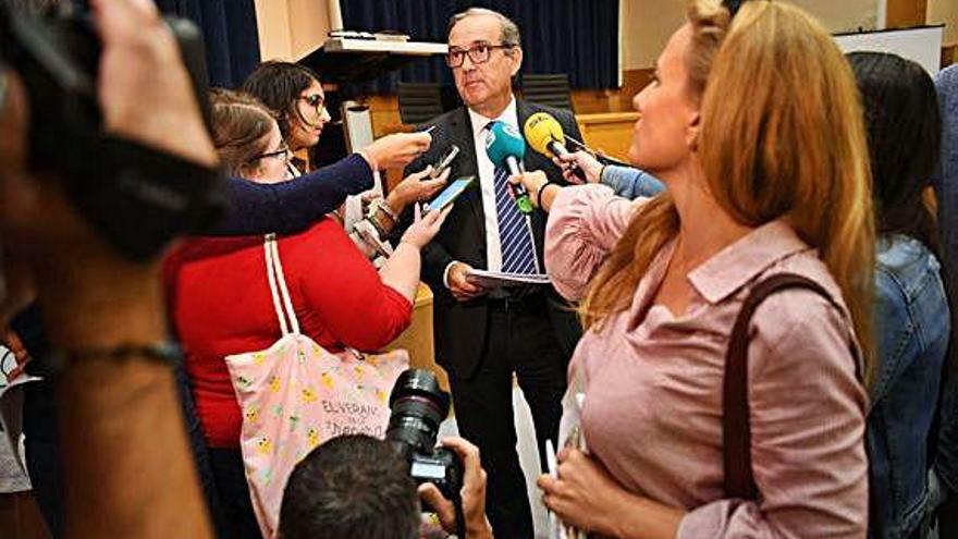 Enrique Losada, en una comparecencia tras un Consejo del Puerto.