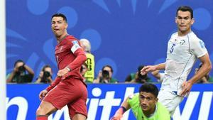 Cristiano exhibeix els seus galons i Portugal goleja l’Uzbekistan