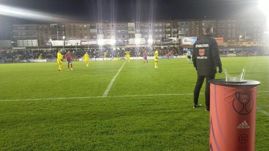 Imagen del partido entre el Teruel y el Alcorcón.