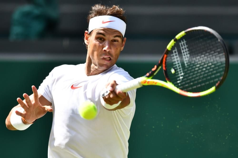 El debut de Nadal en Wimbledon, en imágenes