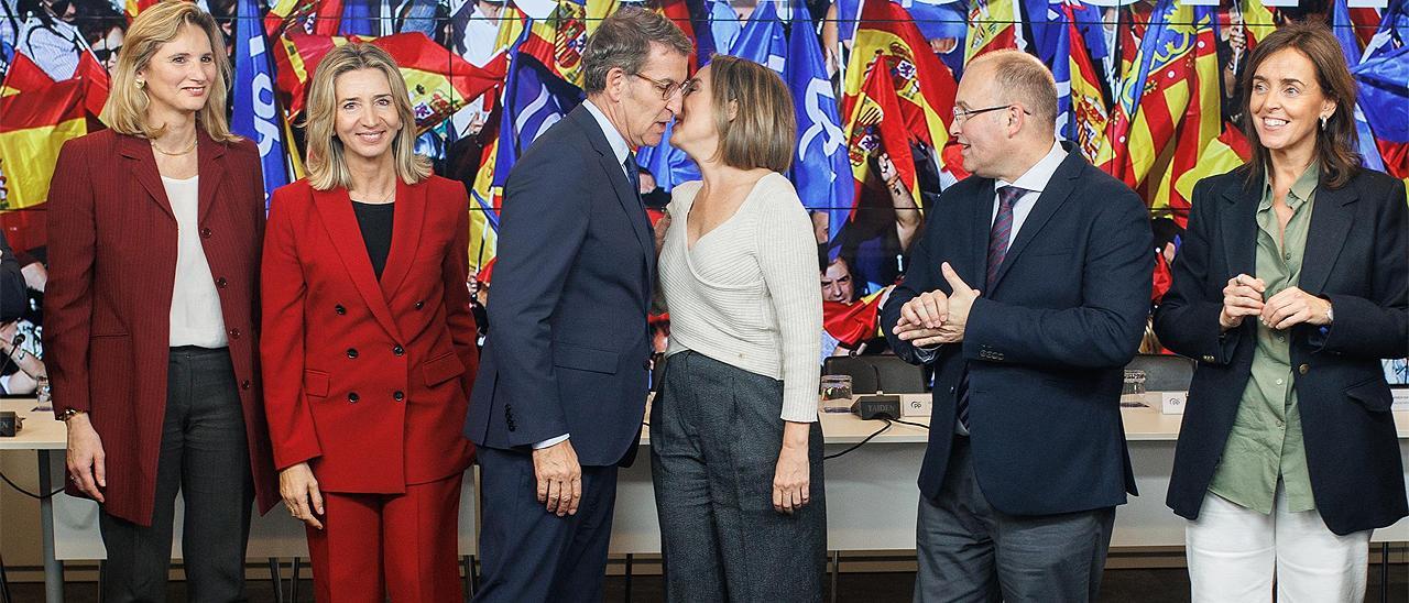 Alberto Núñez Feijóo, en una reunión del Comité Ejecutivo Nacional del PP.