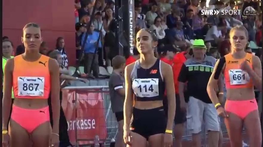 Así fue la carrera de 800 metros de Daniela García en Karlsruhe