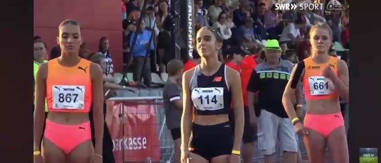 Así fue la carrera de 800 metros de Daniela García en Karlsruhe
