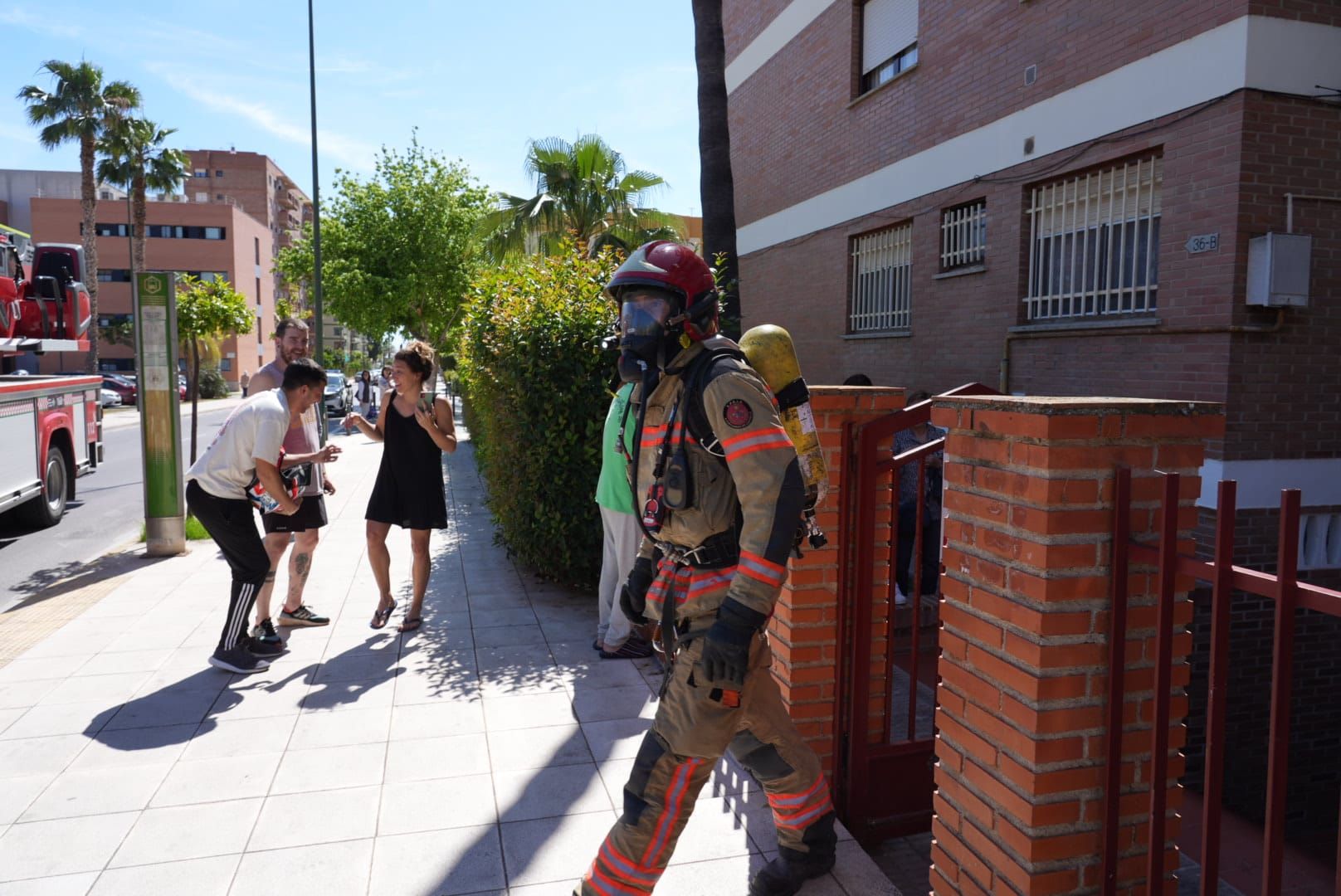 Incendio en la calle Rafalafena de Castelló