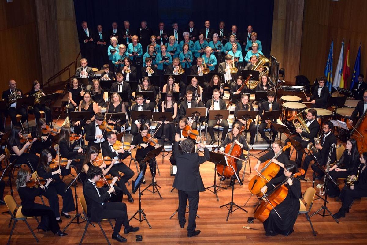 El concierto se desarrolló en el Auditorio Municipal de Valga, sito en Cordeiro.