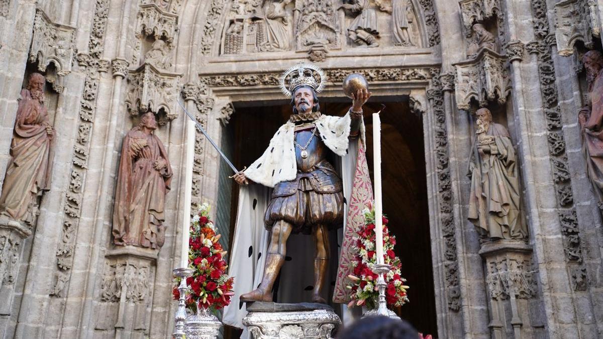 Procesión del Corpus este jueves en Sevilla.