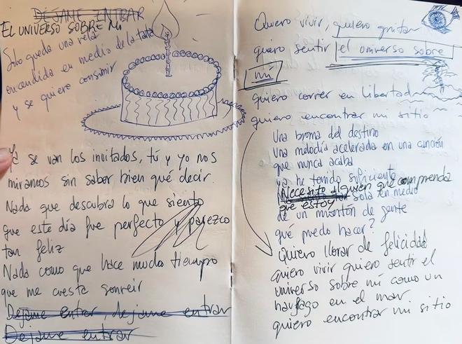 Una exposición muestra el manuscrito que desvela el desconocido título que iba a tener una de las canciones más famosas de Amaral
